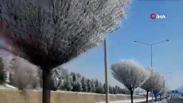 O ilimizde dondurucu soğuklar: HES göleti buz tuttu