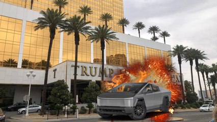 Las Vegas: Un Tesla Cybertruck explota frente al Hotel Trump