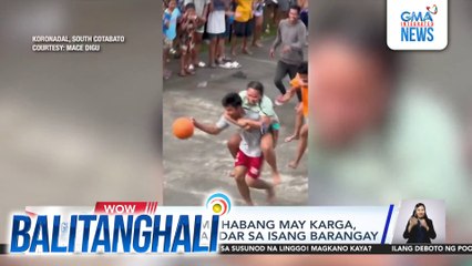 Basketball game habang may karga, pamaskong paandar sa isang barangay | Balitanghali