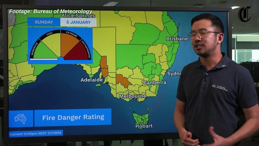 Heat and extreme fire dangers for south-east Australia on the first ...