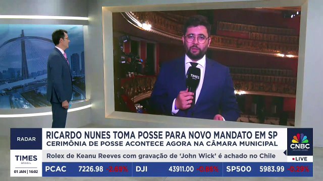 Ricardo Nunes toma posse para novo mandato em São Paulo; cerimônia ocorre na Câmara Municipal