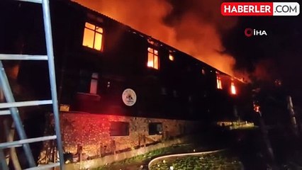 Bartın'da Otelde Korkutan Yangın