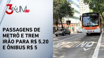 Transporte público em São Paulo terá aumento a partir de 6 de janeiro