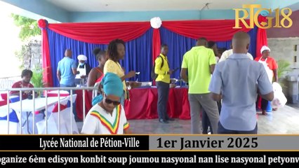 Gwoup Konbit òganize 6èm edisyon konbit soup joumou nasyonal nan lise nasyonal petyonvil