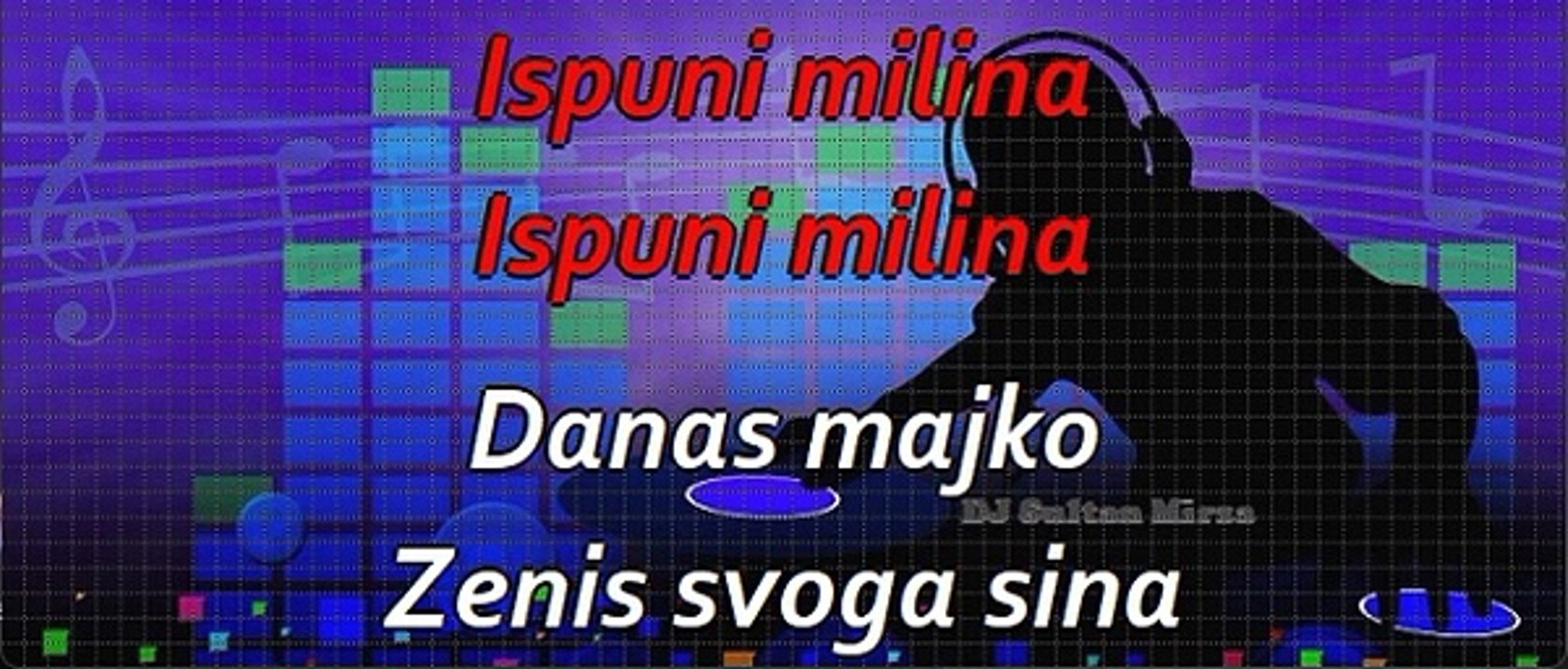 Danas majko, ženiš svoga sina - Narodna (uživo karaoke)