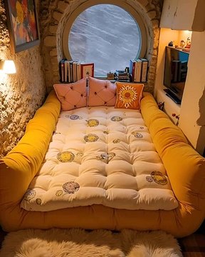 On a snowy day, who would you most like to live with in such a cozy cliff cave hut?