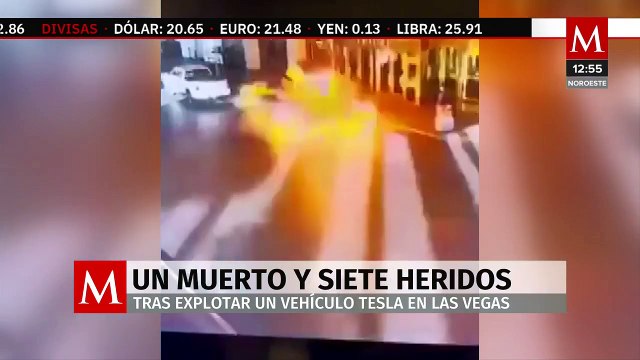 Explota Tesla Cybertruck frente a Torre Trump de Las Vegas; hay un muerto