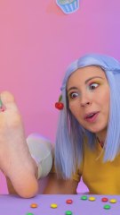 These Foot Candies Are Amazing! 🦶🍬 #asmr #fun #candy