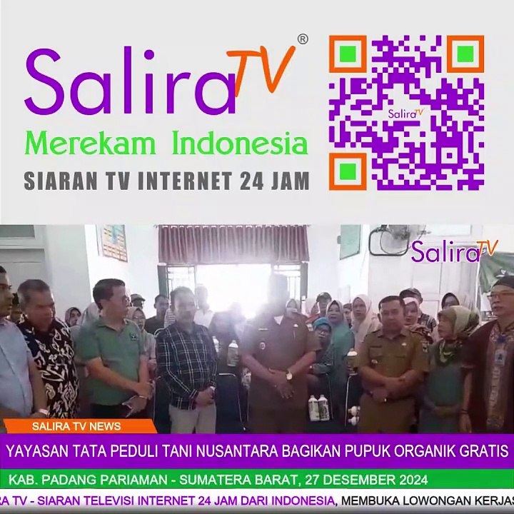 Yayasan Tata Peduli Tani Nusantara Bagikan Pupuk Organik Gratis untuk Petani di Desa Sanua, Padang Pariaman
