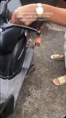 Aghniny Haque Belajar Kick Starter Motor Matic