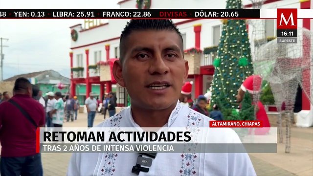 Tras dos años de violencia, retoman actividades en Altamirano, Chiapas