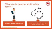 What can be done for acute kidney failure? #kidneys