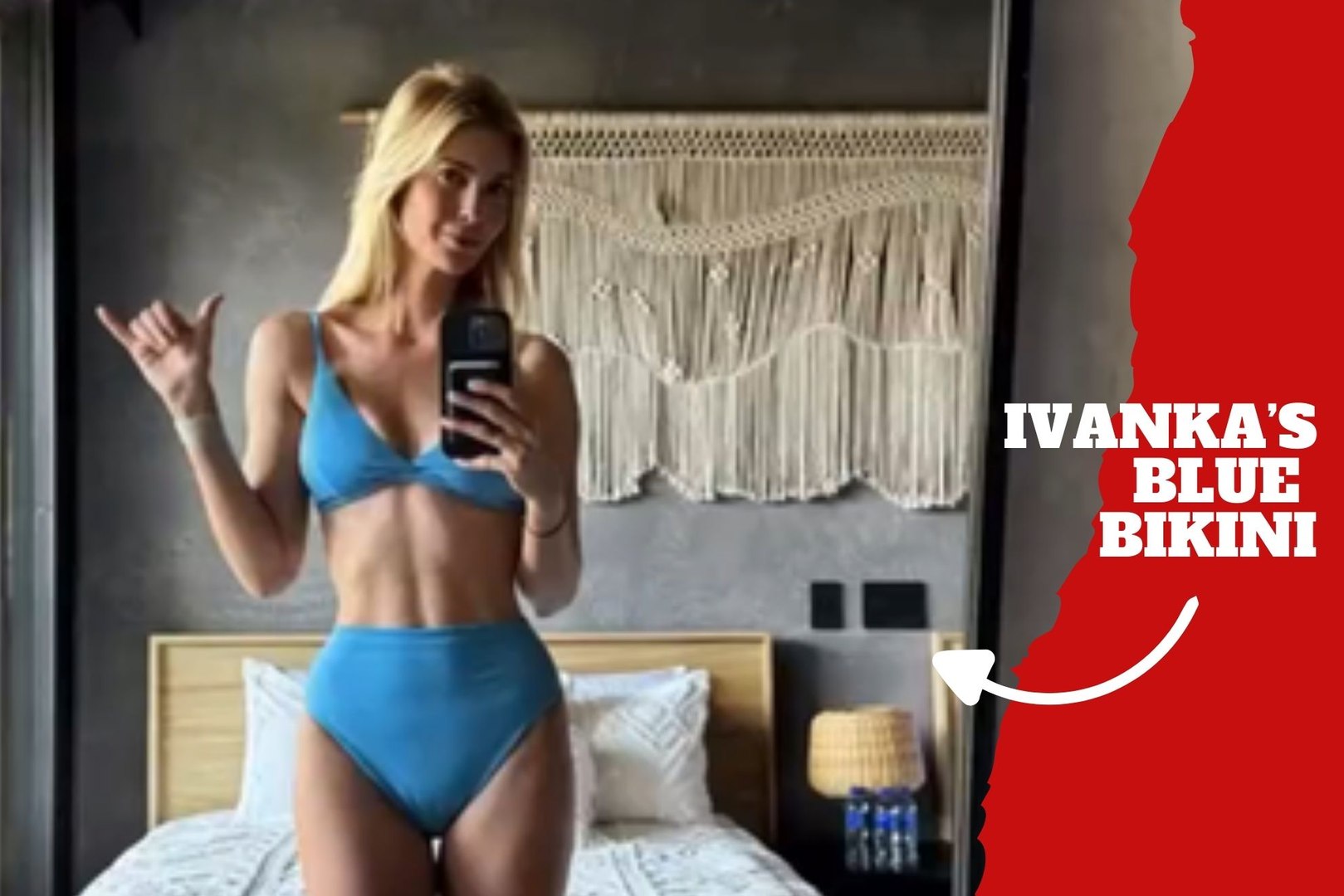 Ivanka Trump makes a 2024 dump, she astonished her followers in Instagram  with blue bikini, image size:1619x1080