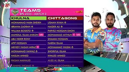Match 03 | Highlights | Chittagong Kings vs Khulna TIgers | BPL T20 2025