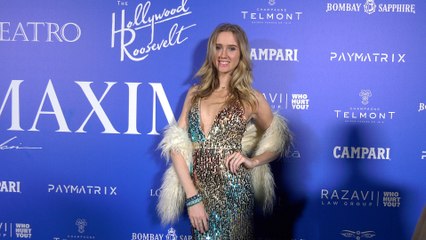 Regan McKenna Eddy 2025 MAXIM New Year's Eve "Winter Wonderland" Party Blue Carpet 4K