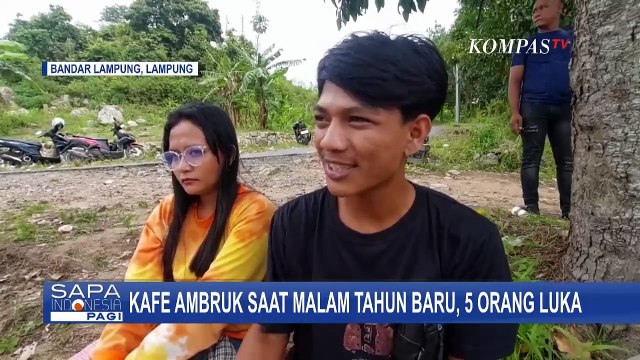 Kafe di Bandar Lampung Ambruk saat Perayaan Tahun Baru, 5 Orang Luka Ringan