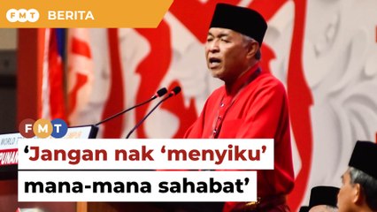 Jangan nak ‘menyiku’ mana-mana sahabat, Zahid beritahu Guan Eng