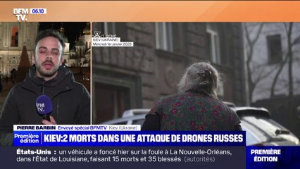 Ukraine: deux morts et sept blessés dans une attaque de drones russes sur le centre de Kiev