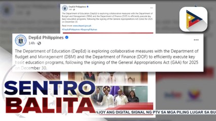 DepEd, makikipagtulungan sa DBM at DOF kaugnay sa pagpopondo sa kanilang mga programa