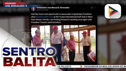 PH Amb. to U.S. Romualdez, personal na nakausap si U.S. Pres.-elect Trump