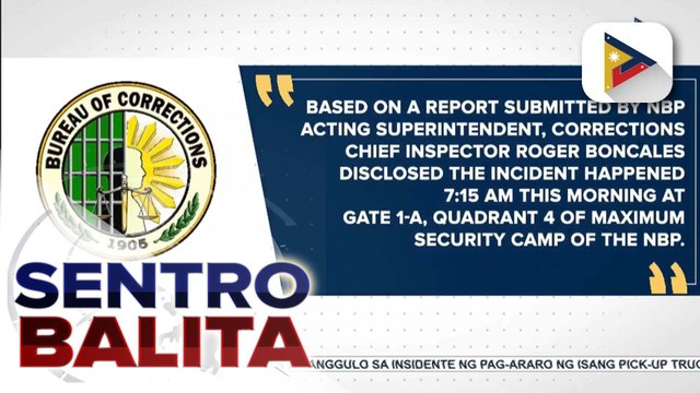 PDL, patay habang dalawa sugatan sa insidente ng pananaksak sa New Bilibid Prison ayon sa BuCor