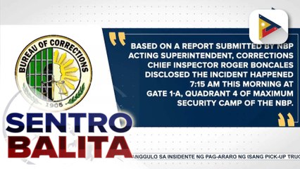 PDL, patay habang dalawa sugatan sa insidente ng pananaksak sa New Bilibid Prison ayon sa BuCor