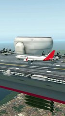 The Aircraft Carrier Flies at 140 Knots, 737 TakeOff Vertically Relative | XP11