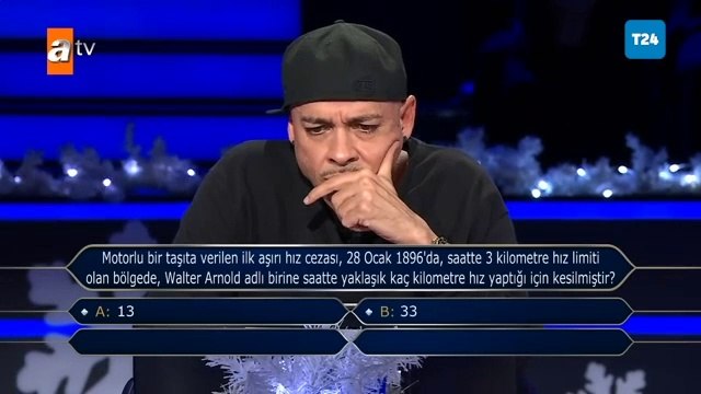 Ceza, Kim Milyoner Olmak İster? yarışmasında 1 milyon TL'lik soruyu açtırdı