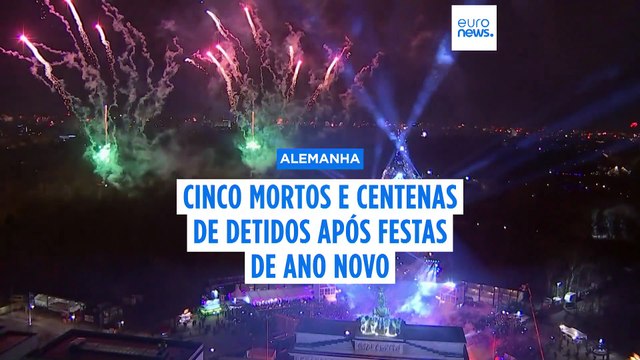 Cinco mortos e centenas de detidos na Alemanha nos festejos de passagem de ano