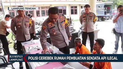 Polisi Gerebek Rumah Pembuatan Senjata Api Ilegal