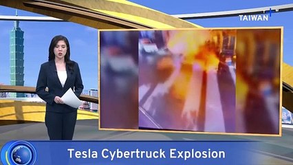Tesla Cybertruck Explodes Outside Trump Las Vegas Hotel
