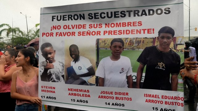 Équateur : les corps de 4 ados disparus retrouvés calcinés, l’armée mise en cause et 16 soldats interpellés