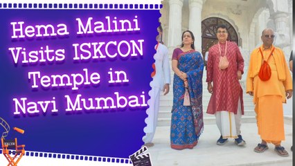 Hema Malini Visits ISKCON Temple in Navi Mumbai Ahead of PM Modi's Inauguration
