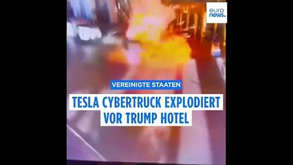 Tesla Cybertruck Explosion bei Trump Hotel wird als Terror-Akt untersucht
