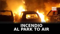 Incendio al Park to Air di Fiumicino, 13 auto distrutte