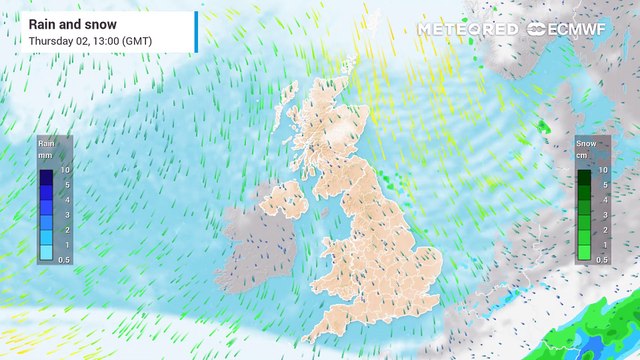 Colder temperatures will become widespread on Thursday as snow and ice weather warnings are issued.