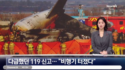 참사 당시 다급했던 119 신고…“비행기 터졌다”