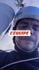Quand Simon répare son mât - Voile - Vendée Globe
