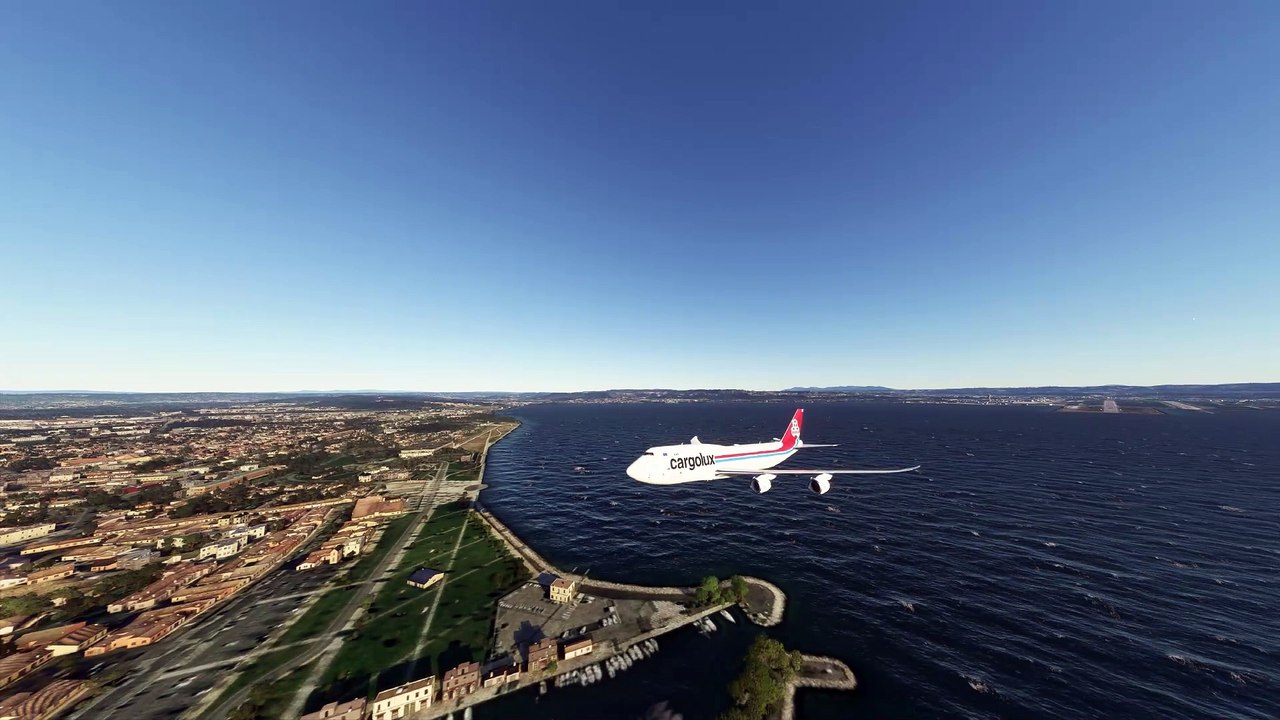 Ambrosial Takeoff: Cargolux Boeing 747 at Marseille Provence Airport (MRS), Marseille, France #flights #fly #flightlovers #Canada #USA #Japan  #aviation #flying #FlyingLovers #aviationlovers