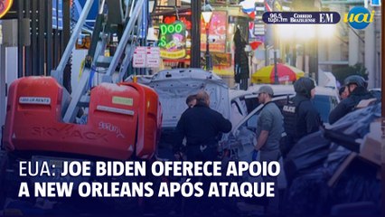 Biden diz que EUA não 'tolerará' ataques após atropelamento em New Orleans