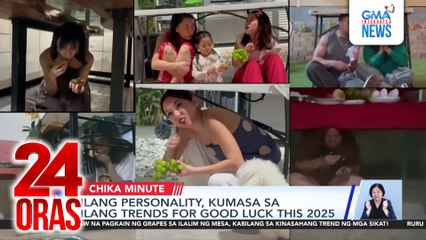 Ilang personality, kumasa sa ilang trends for good luck this 2025 | 24 Oras