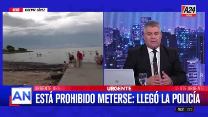 Alerta en Vicente López: Baño peligroso en el Río de la Plata