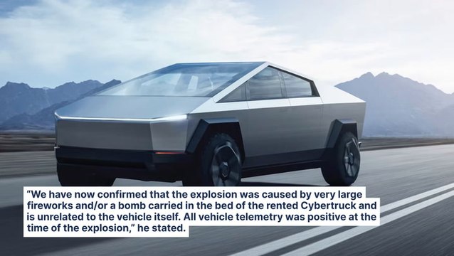 Elon Musk: Fireworks Or Explosive Device Caused Fatal Cybertruck Incident At Las Vegas Trump Hotel; Vehicle Was Rented