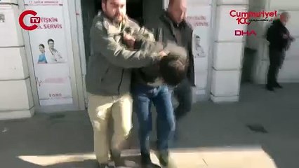 Gasp edip kaçtı, parkta otururken yakalandı!