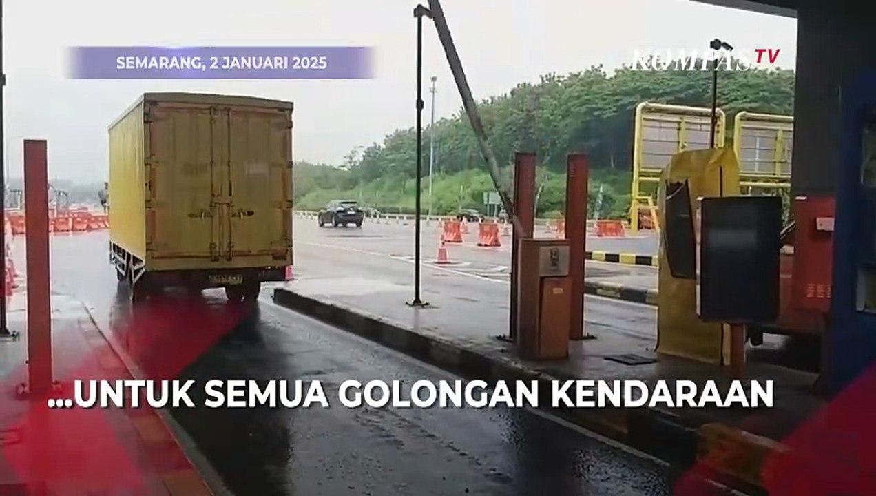 Diskon Tarif Tol, Begini Arus Lalu Lintas Gerbang Tol Kalikangkung pada Arus Balik Nataru