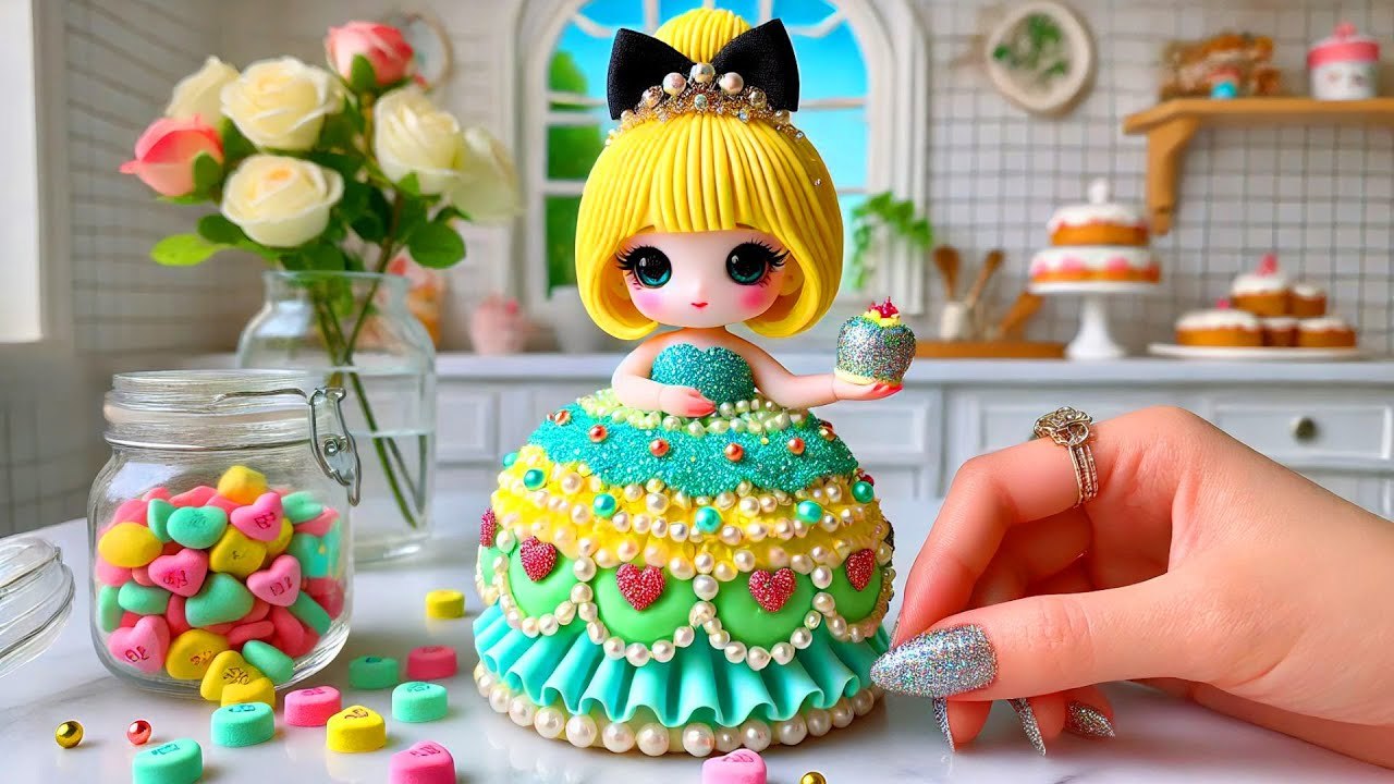 Cutest Princess Cakes Ever 🎀💙 Beautiful Miniature Birthday Cake Decorating Ideas