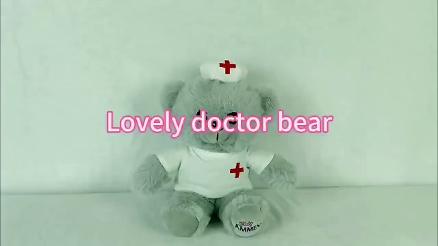 Original yangzhou new sunrise manufacturer custom soft plush doctor bear nurse.