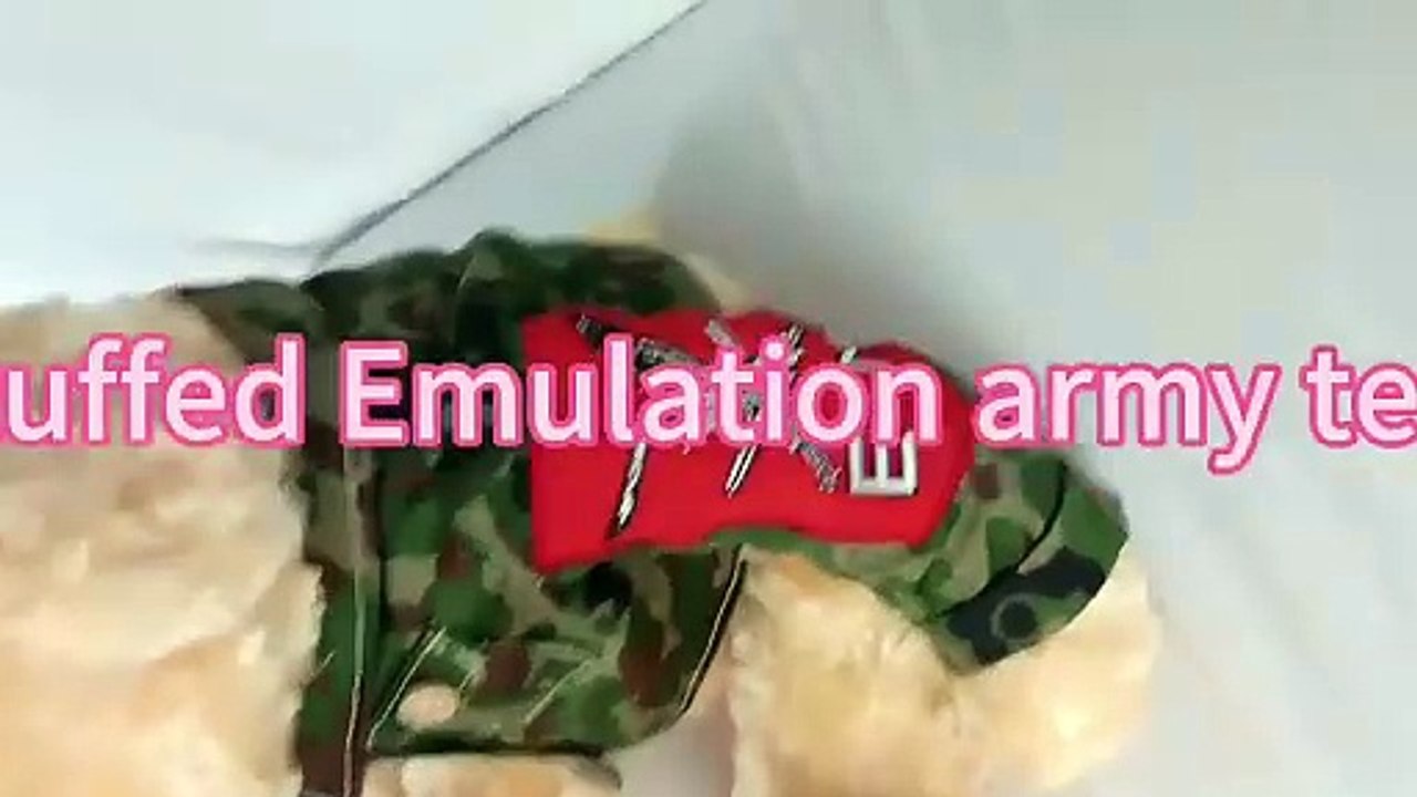 Custom soft stuffed plush camouflage uniform military teddy bear doll toy.