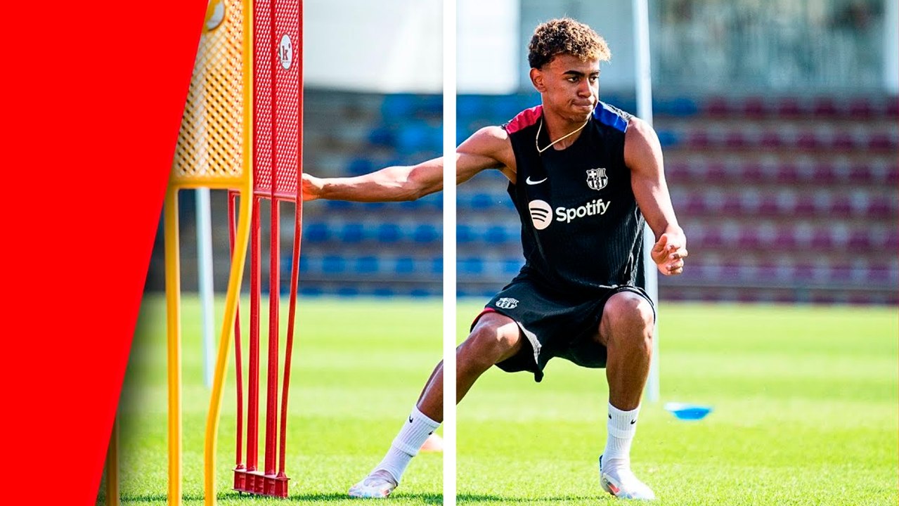 Lamine Yamal vuelve a los entrenamientos con el Barcelona