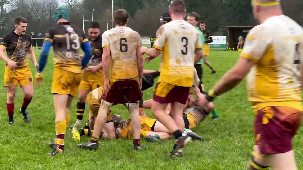 Action during the North Tawton RFC memorial game (Alan Quick, Crediton Courier)